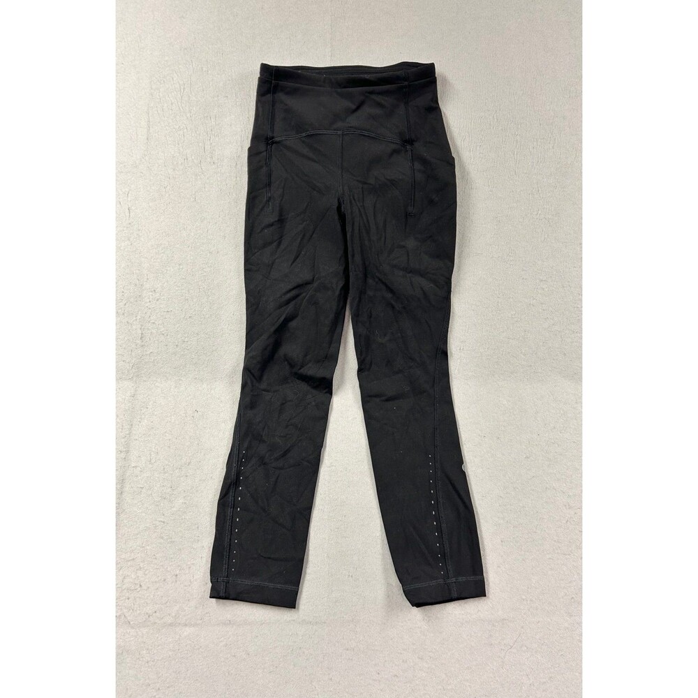 Lululemon Swift Speed High Rise Tight Women's Black Athletic Cropped Leggings 0